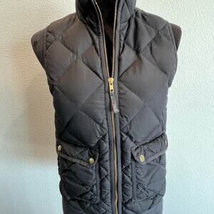 J.Crew PXS womens black puffer vest